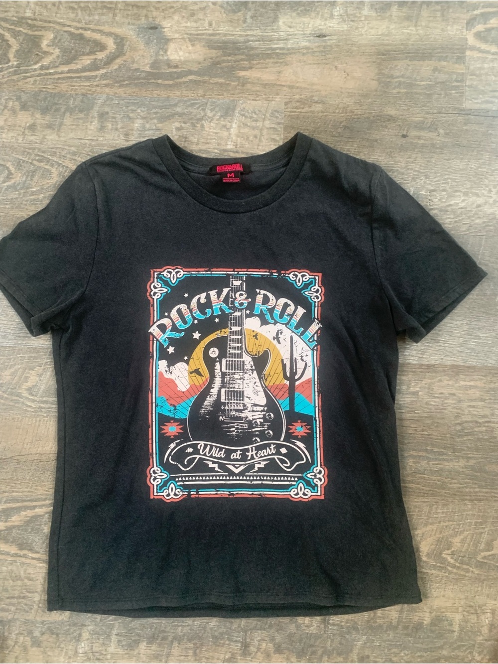 Black Rock & Roll  Streetwear Graphic Tee - Wild at Heart